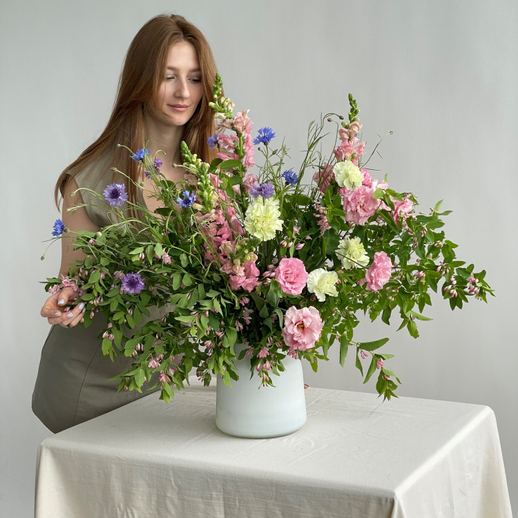 Набор сезонных цветов для вазы Цветочная вуаль