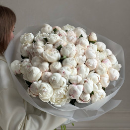 Пионы White